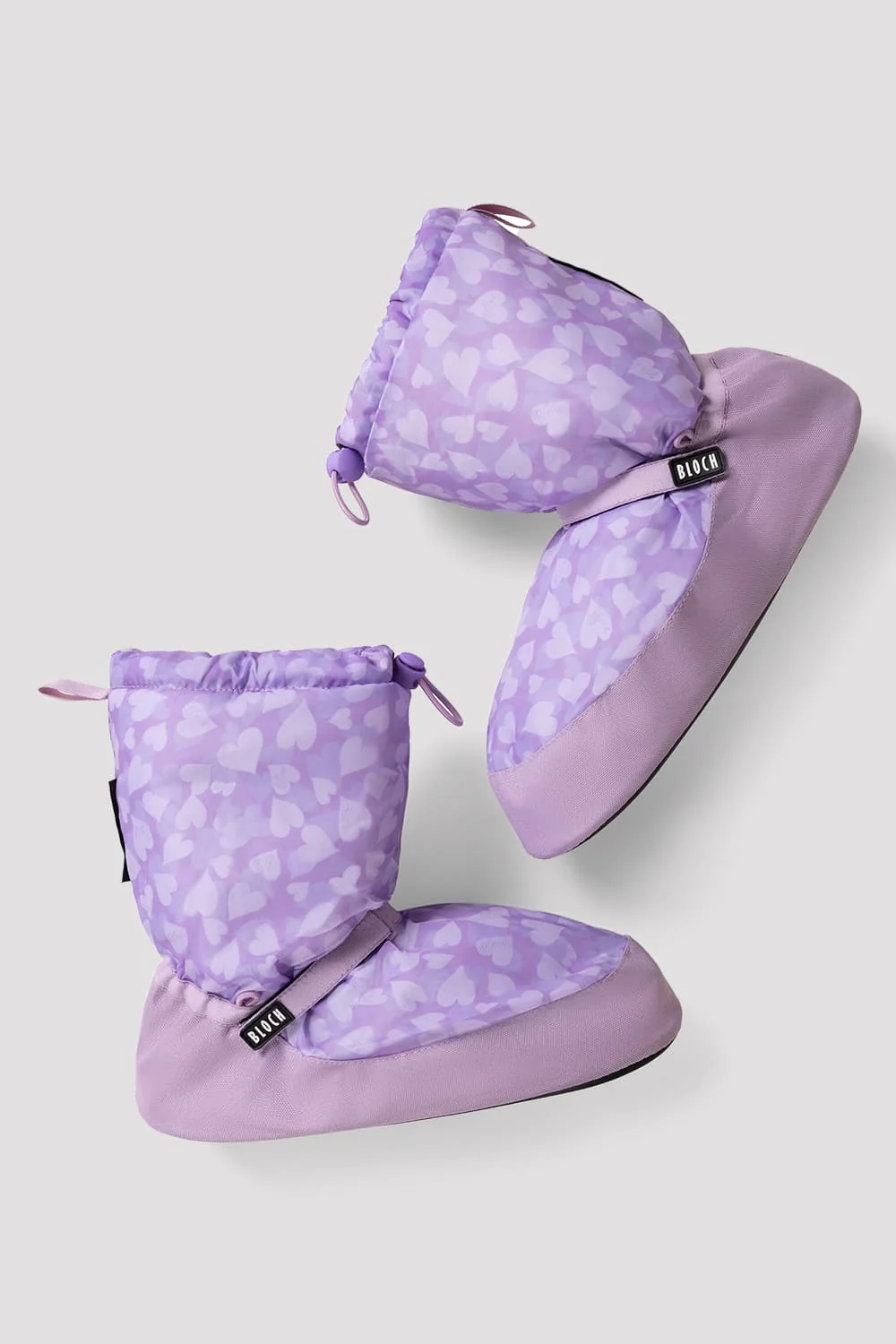 Childrens Confetti Hearts Print Warm Up Booties - Image 3