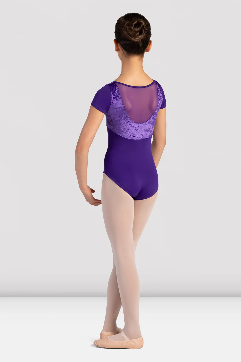 Girls Andie Velvet Cap Sleeve Leotard - Image 2