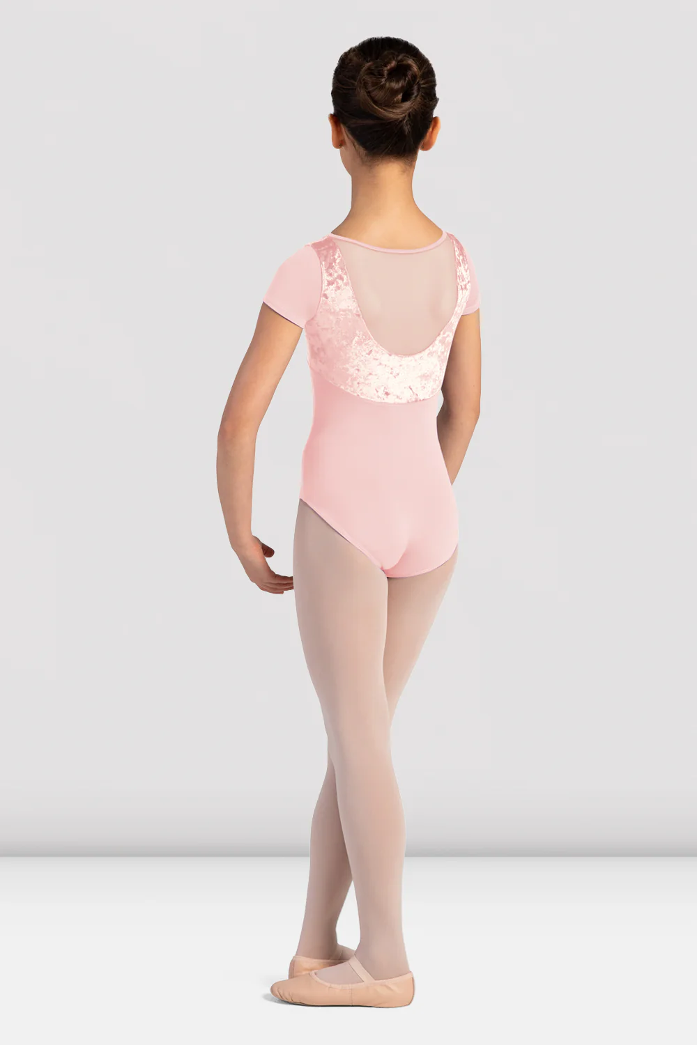 Girls Andie Velvet Cap Sleeve Leotard - Image 2
