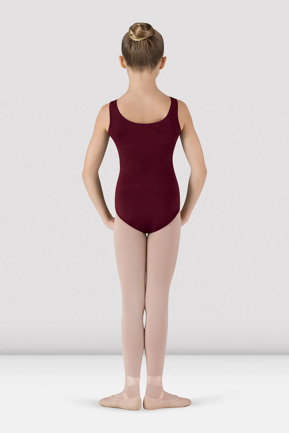 Girls Basic Round Neck Tank Leotard - Image 2