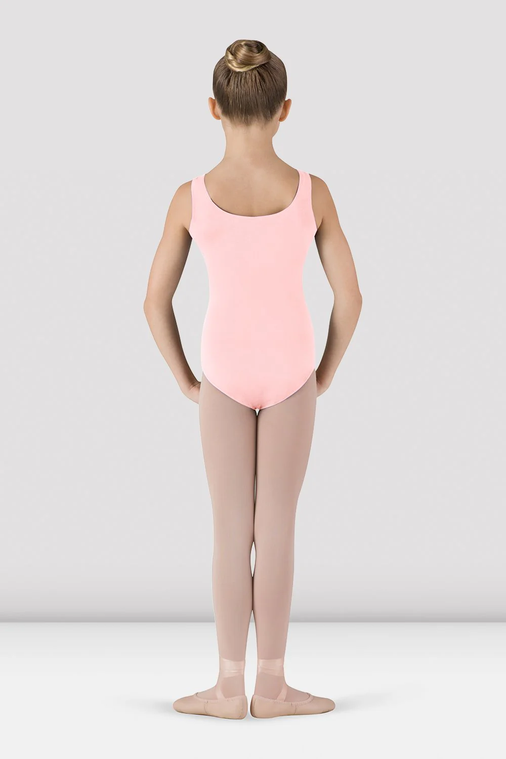 Girls Basic Round Neck Tank Leotard - Image 2