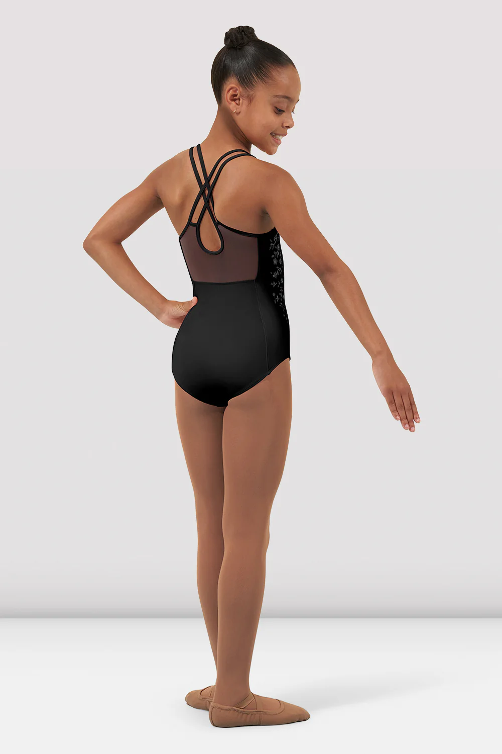 Girls Felicia Scoop Neck Leotard - Image 2