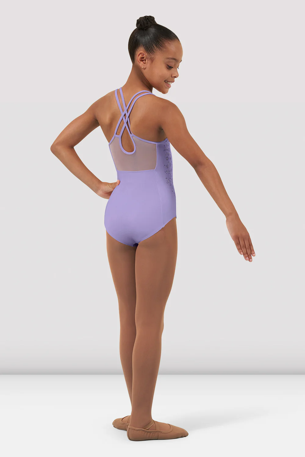 Girls Felicia Scoop Neck Leotard - Image 2