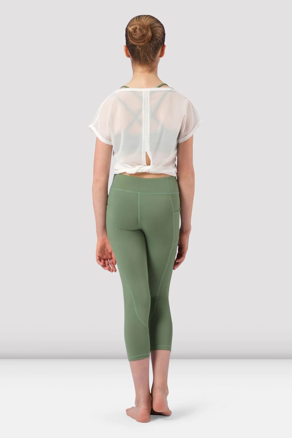 Girls Harriette Mesh Tie Back Top - Image 2