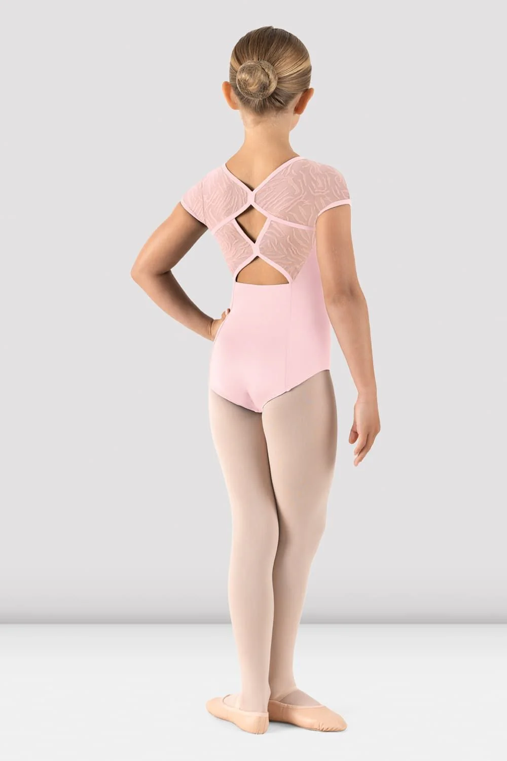 Girls Macy Cap Sleeve Leotard - Image 2