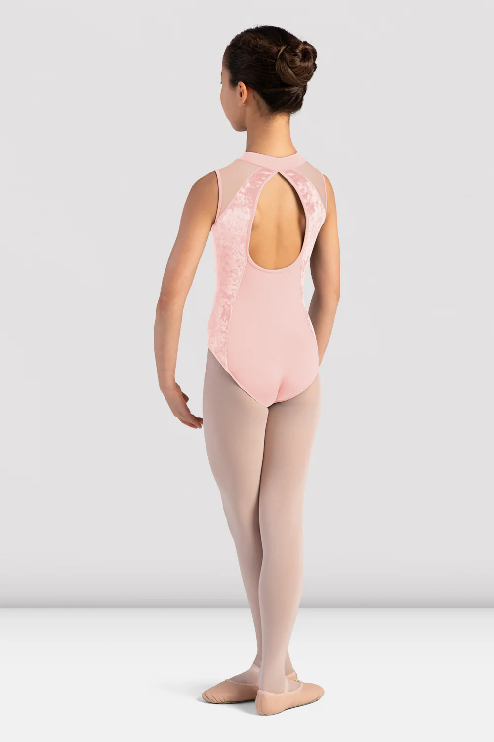 Girls Maddinson Velvet Zipper Front Leotard - Image 2