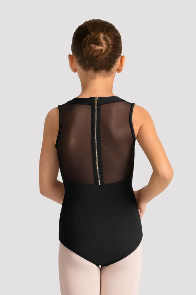 Girls Mirella Celestia Zip Back Printed Leotard - Image 3
