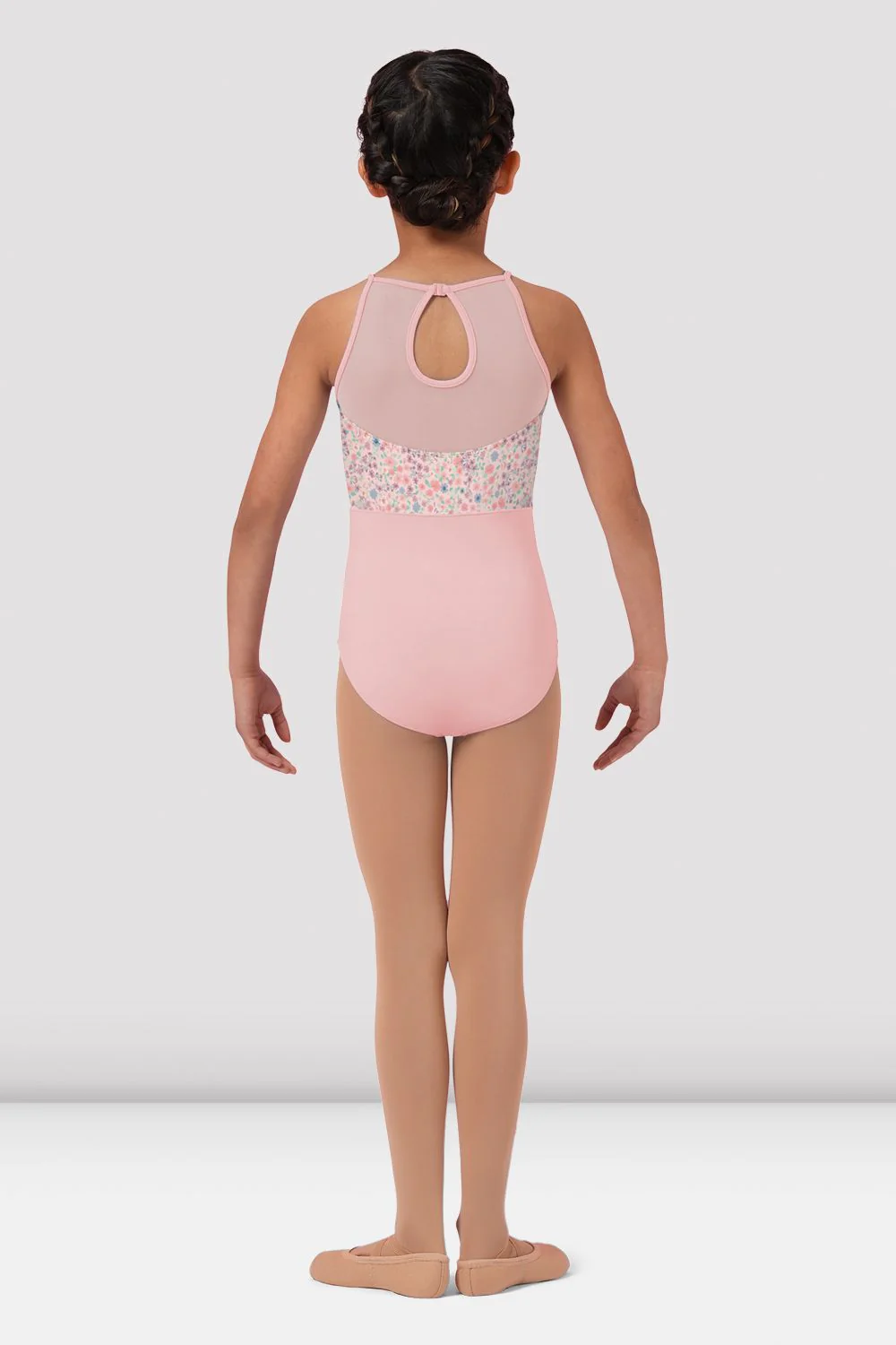 Girls Mirella Ditsy Floral Halterneck Leotard - Image 2