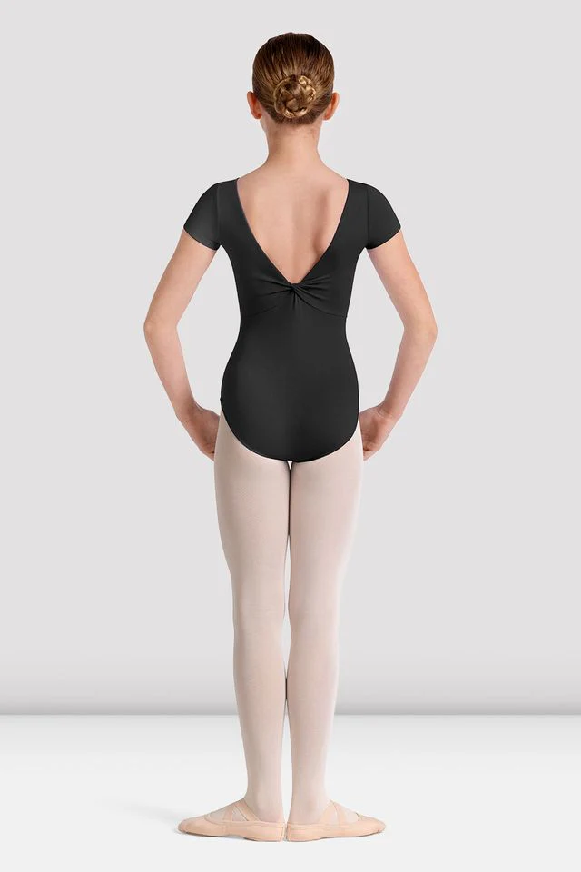 Girls Mirella Kaleidoscope Plain Boat Neck Leotard - Image 3