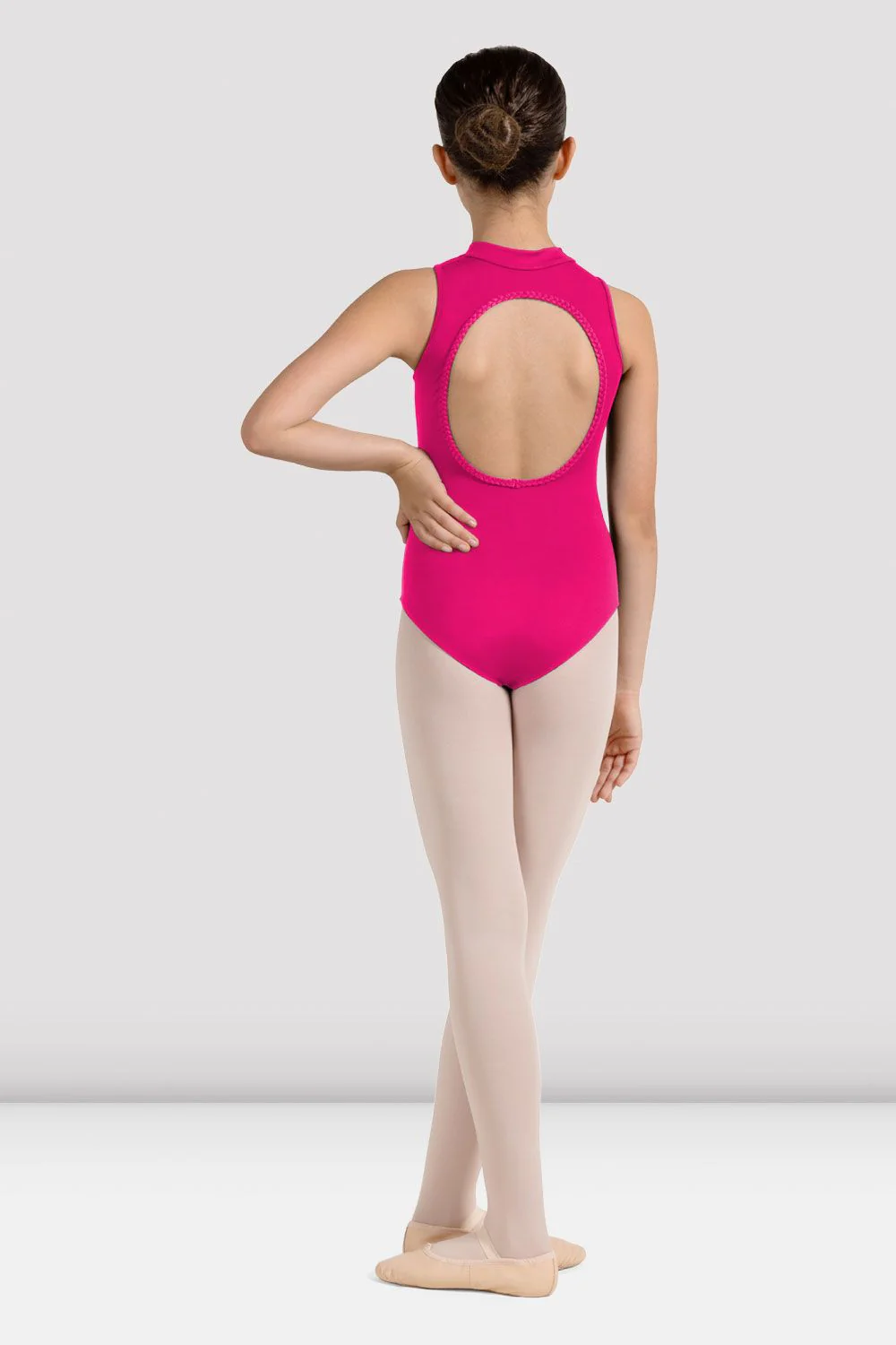 Girls Mirella Miami Zip Front Leotard - Image 2