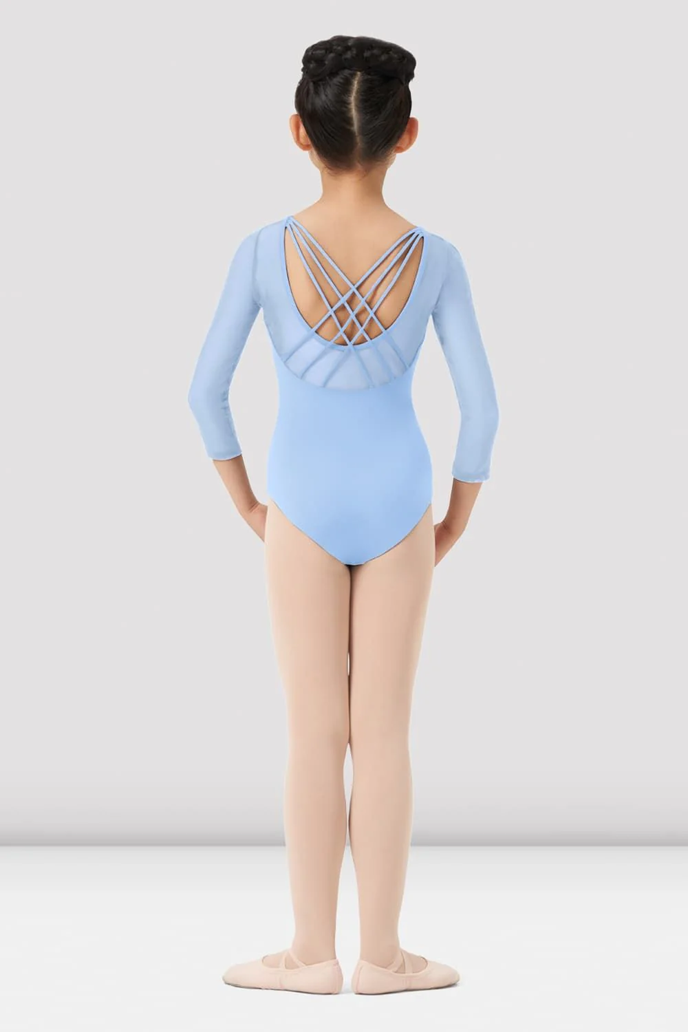Girls Mirella Paisley 3/4 Sleeve Leotard - Image 2