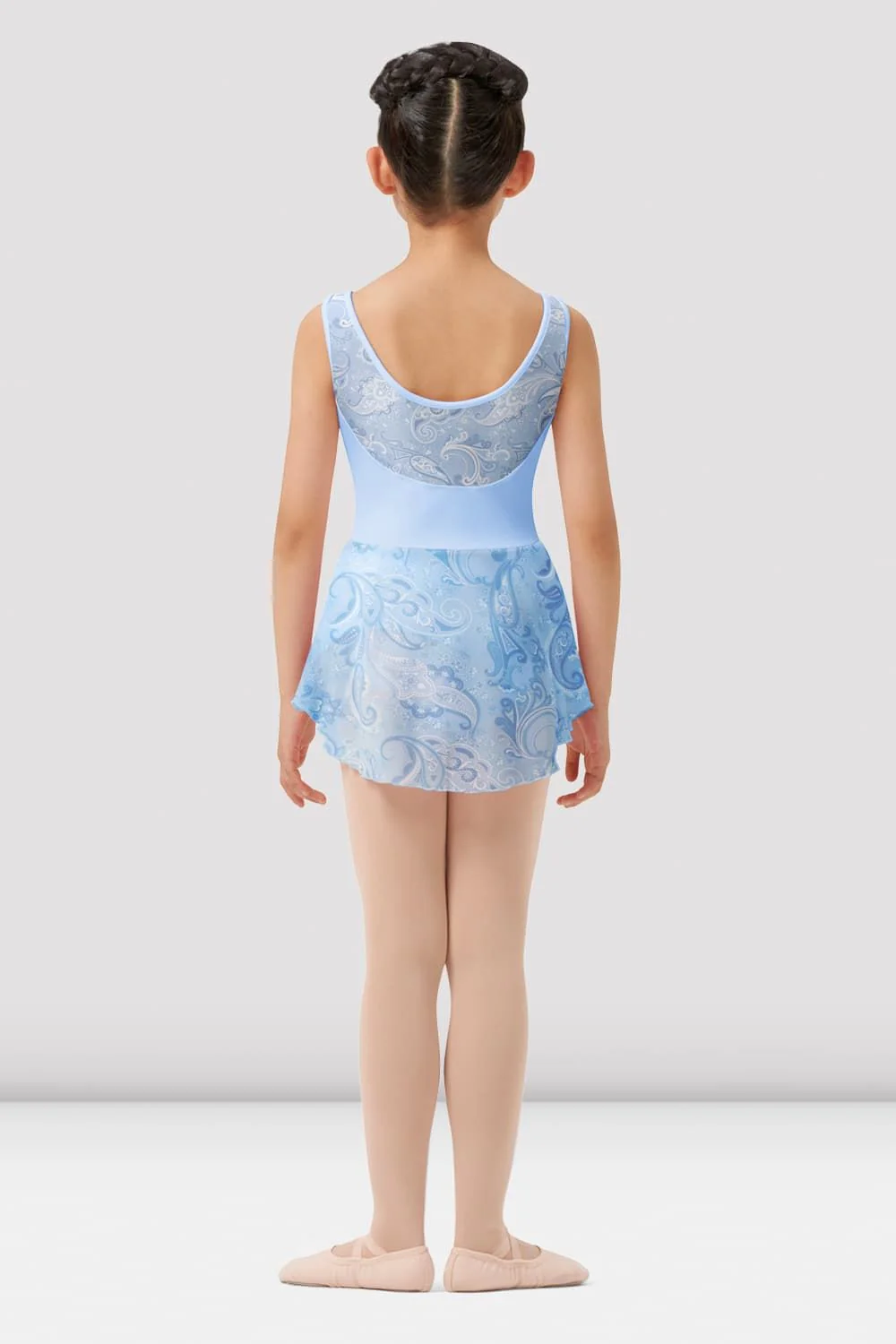 Girls Mirella Paisley Scoop Neck Skirted Leotard - Image 2