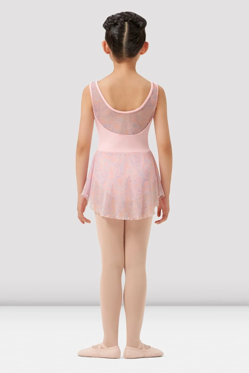 Girls Mirella Paisley Scoop Neck Skirted Leotard - Image 2