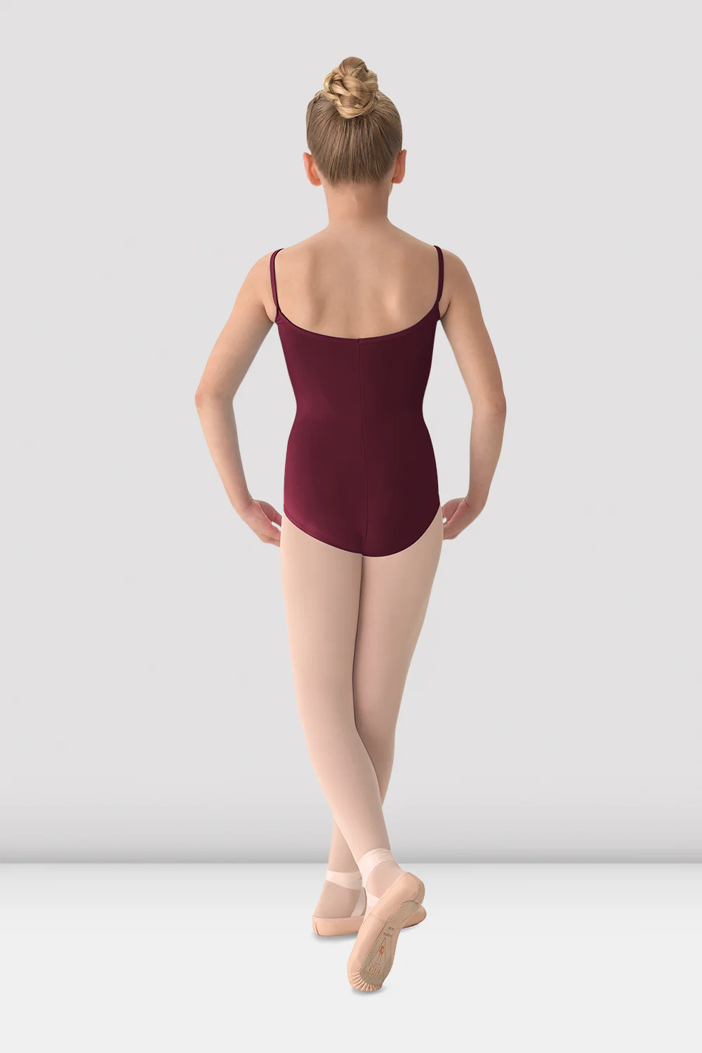Girls Mirella Princess Seam V Front Camisole Leotard - Image 2