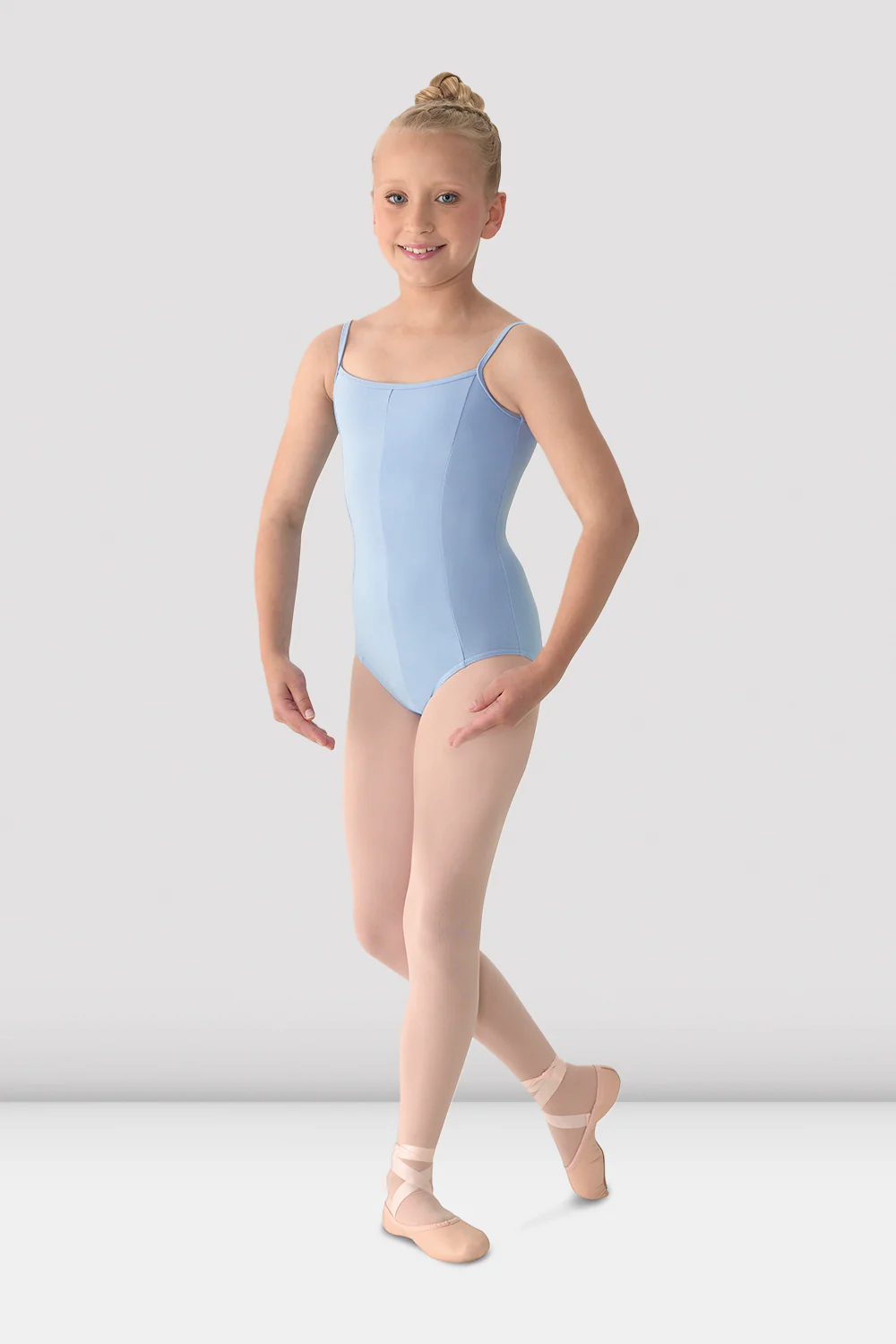 Girls Mirella Princess Seam V Front Camisole Leotard