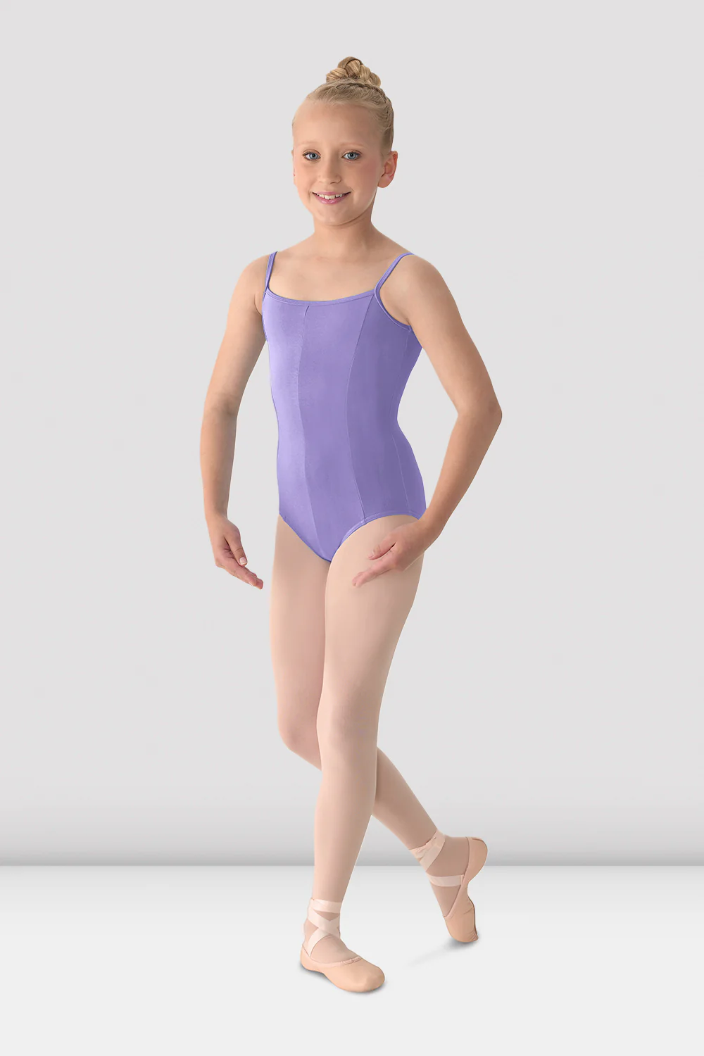 Girls Mirella Princess Seam V Front Camisole Leotard