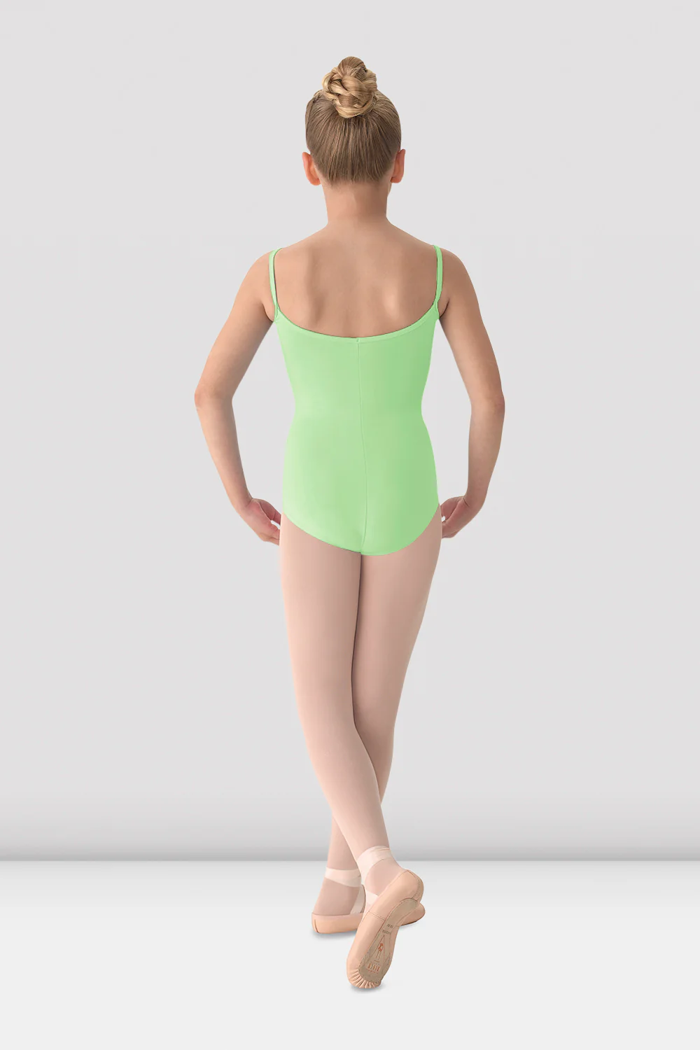 Girls Mirella Princess Seam V Front Camisole Leotard - Image 2