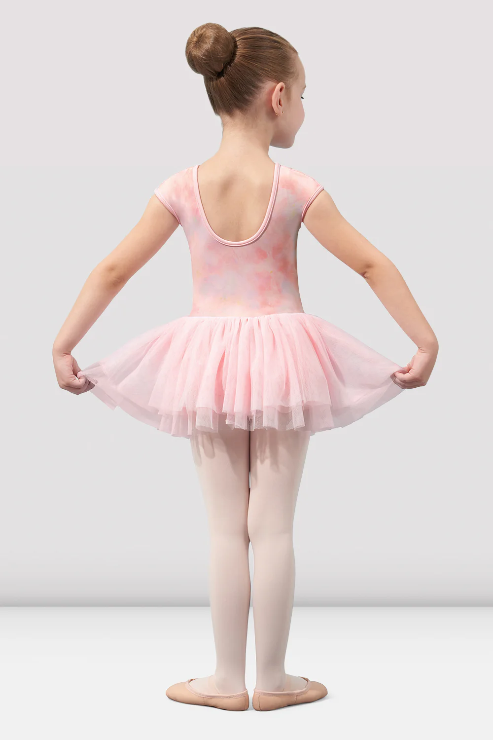 Girls Mirella Watercolor Cap Sleeve Tutu Dress - Image 2
