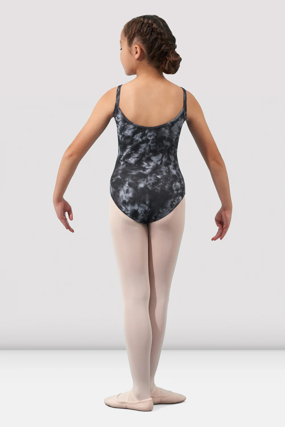 Girls Mirella Watercolor Scoop Neck Leotard - Image 2