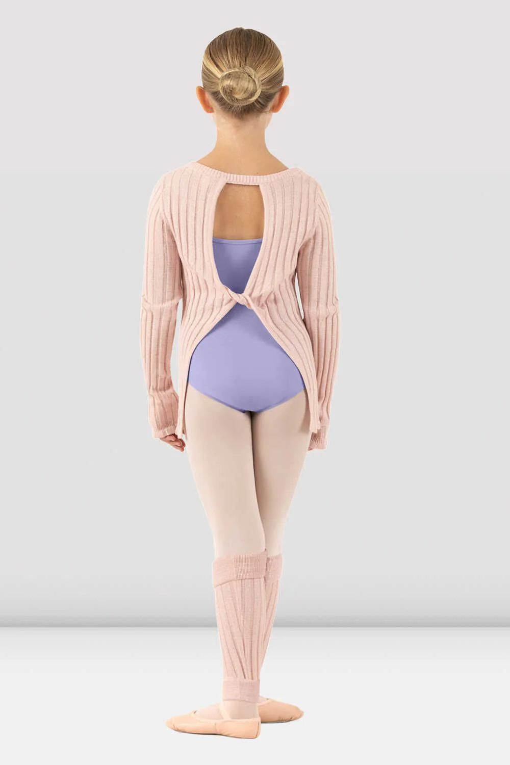Girls Rose Twist Back Sweater - Image 2