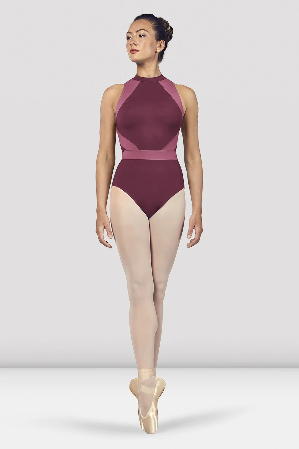 Ladies Alia Halter Neck Open Back Leotard - Image 2