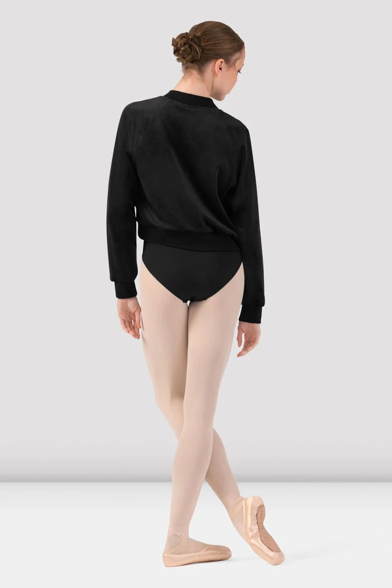 Ladies Amanda Velvet Bomber Jacket - Image 2