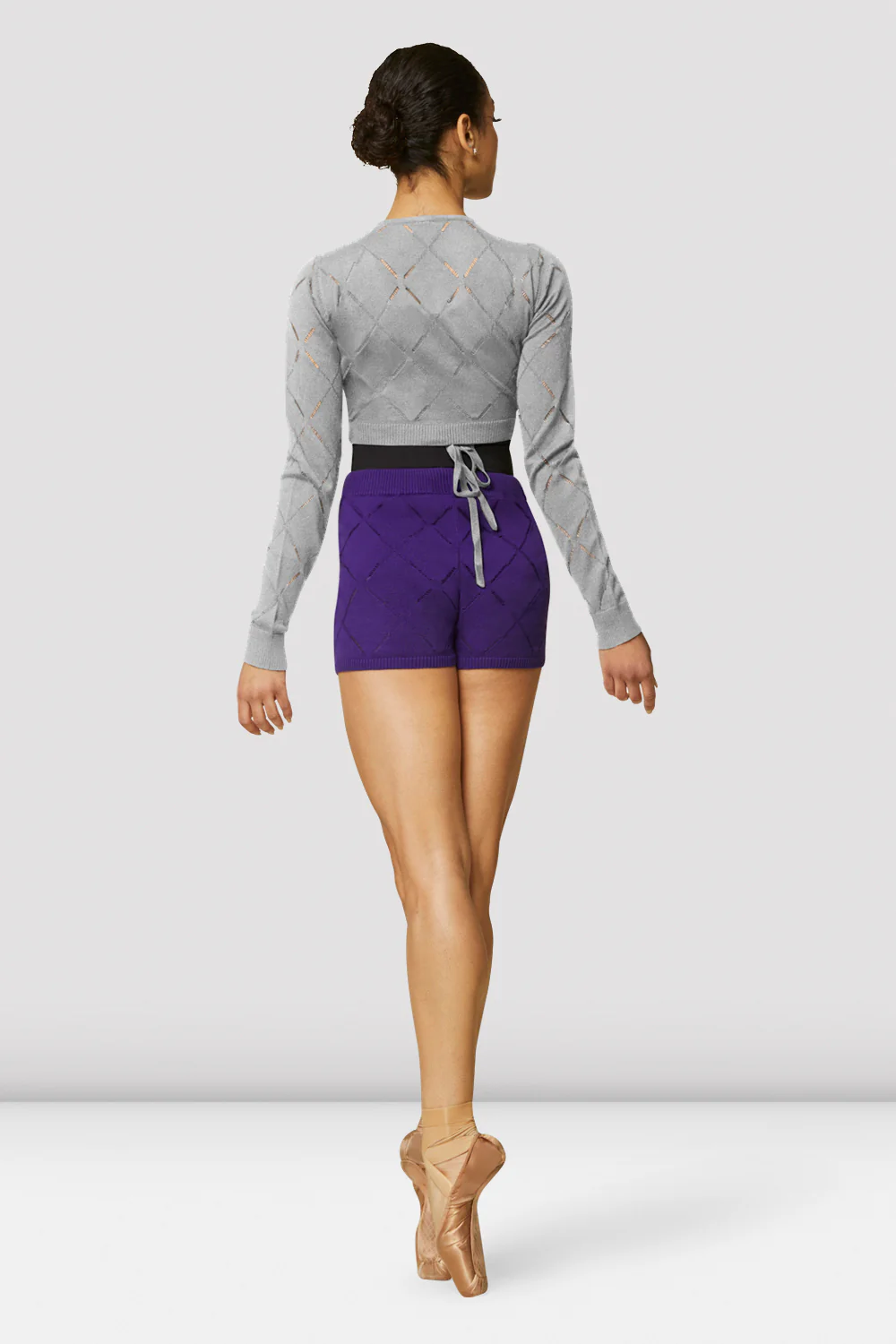 Ladies Amara Knit Cropped Wrap Top - Image 2