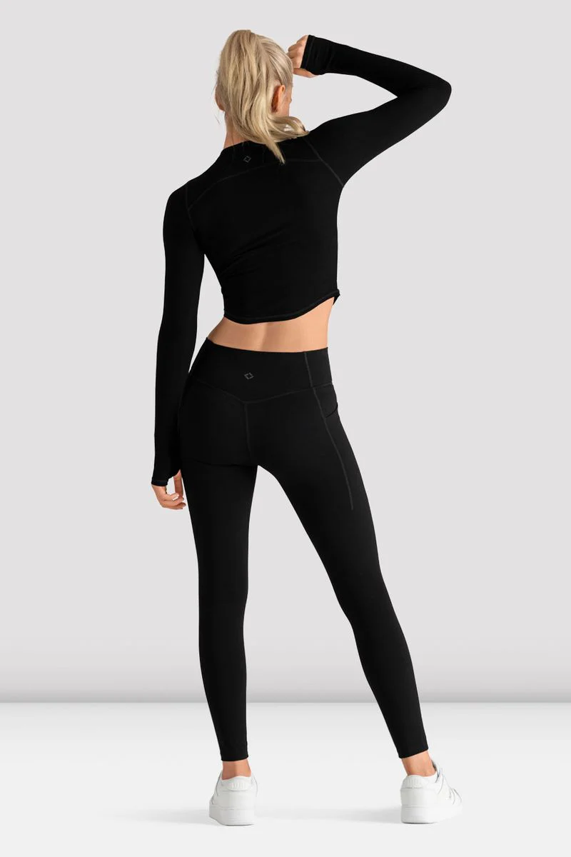 Ladies Apex Wrap Waist Legging - Image 3