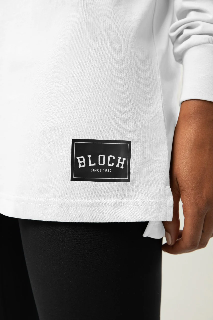 Ladies Bloch Print Oversized Long Sleeve Tee - Image 5