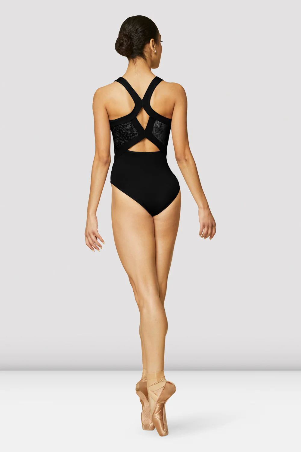Ladies Boutique Velvet Scoop Neck Leotard - Image 2