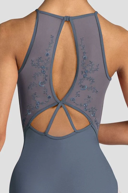 Ladies Cassia Floral Halterneck Leotard - Image 3
