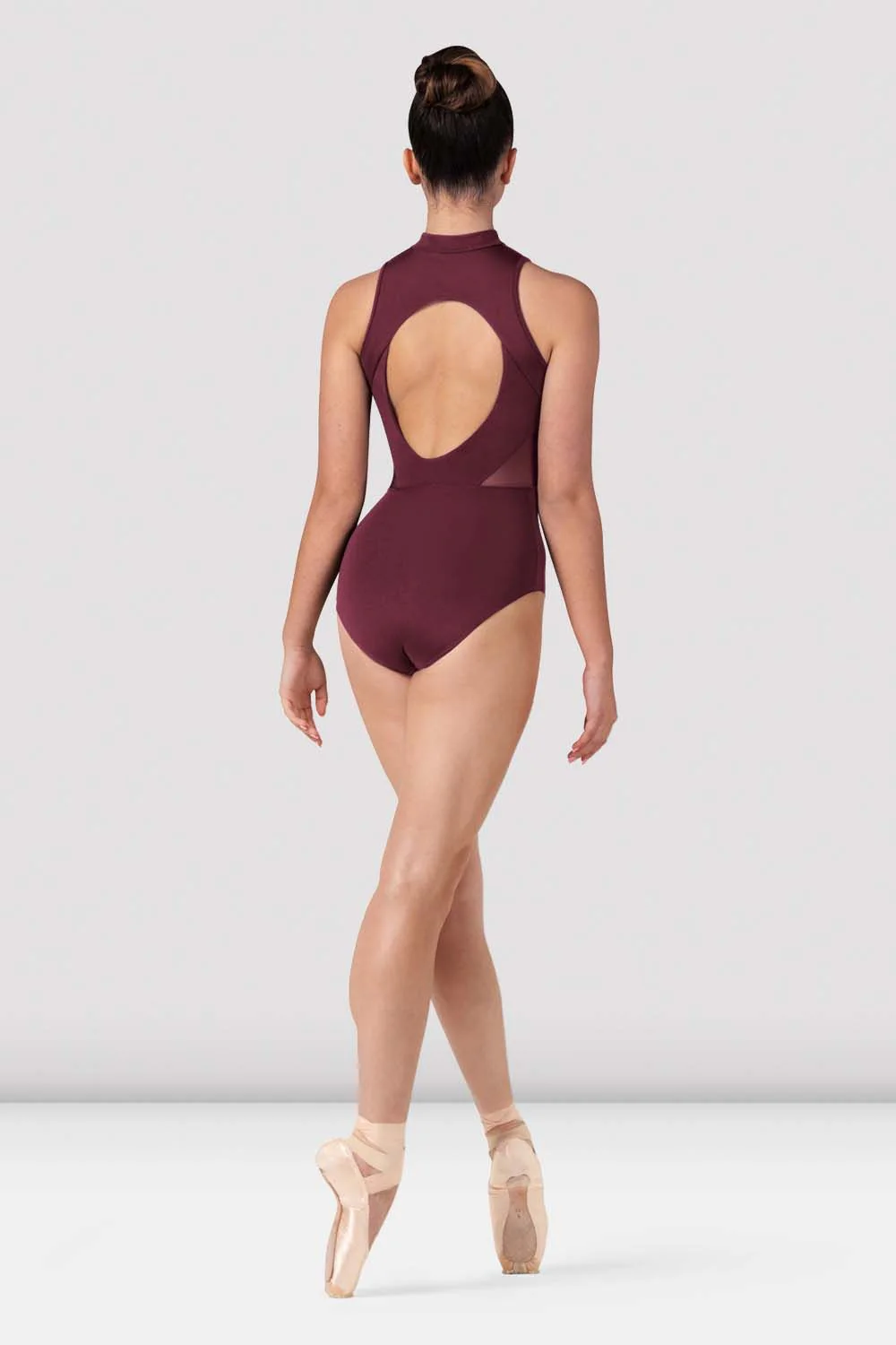 Ladies Celeste Zip Front Leotard - Image 2