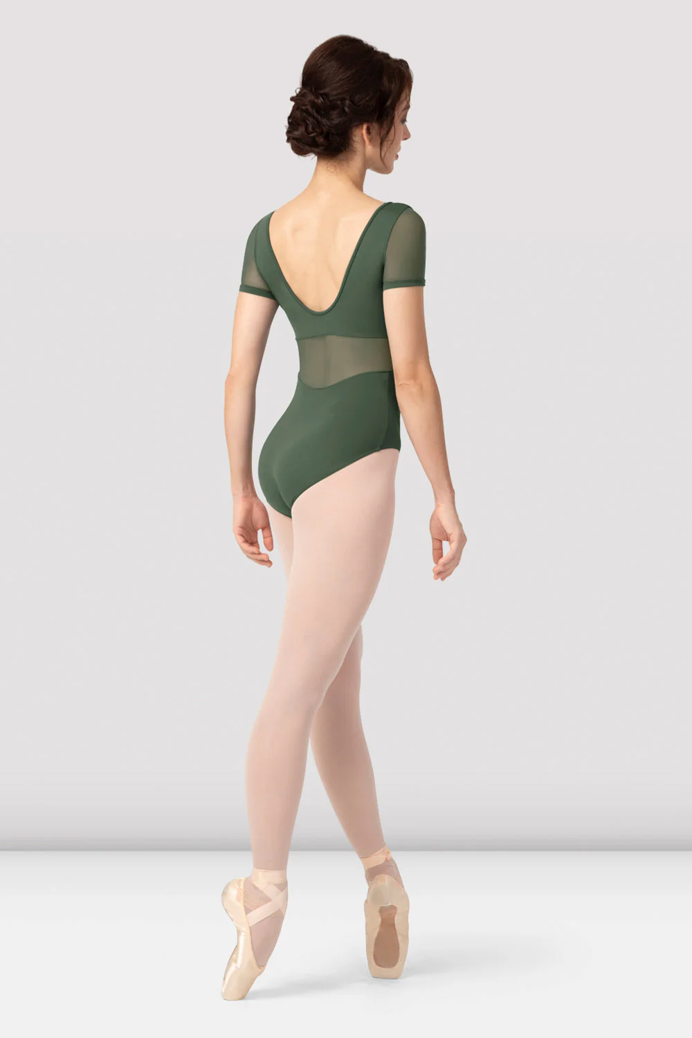Ladies Clea Corset Short Sleeve Leotard - Image 2