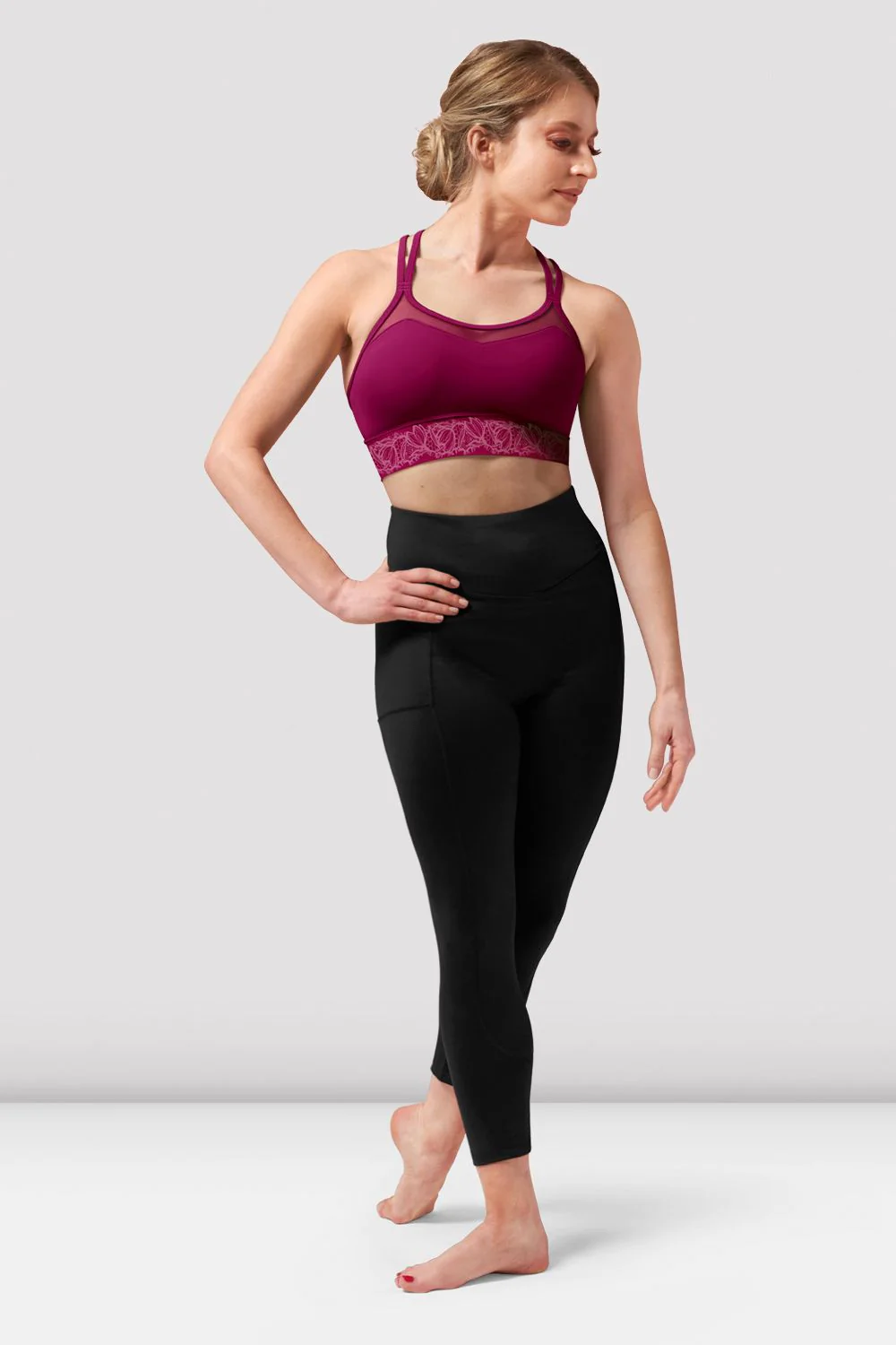 Ladies Demi Scoop Neck Crop Top