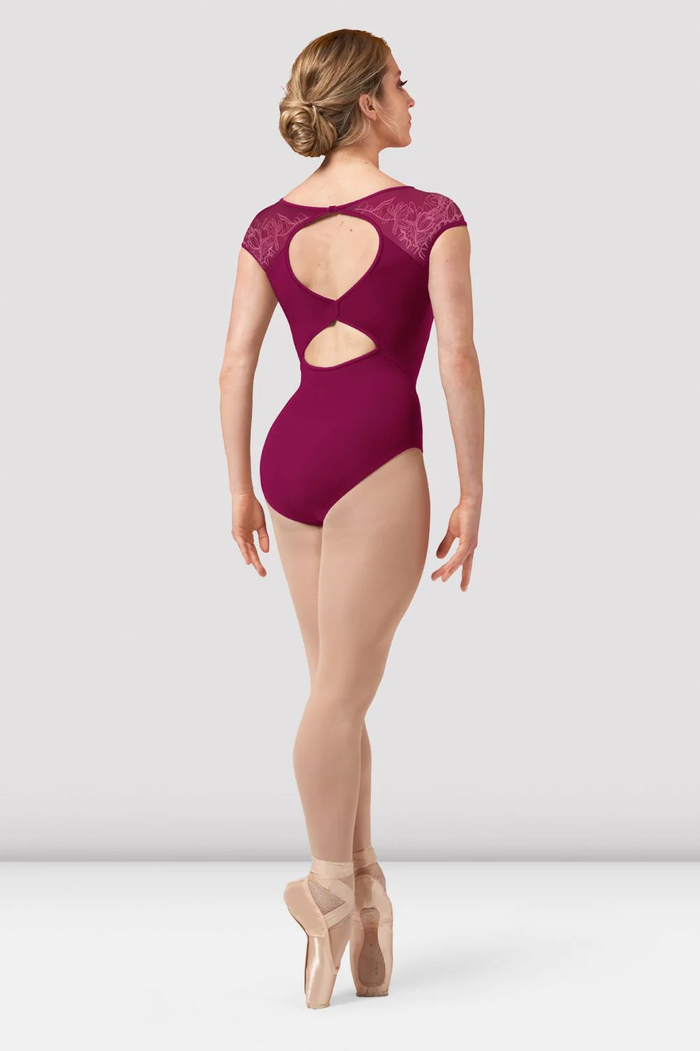 Ladies Emma Cap Sleeve Leotard - Image 2