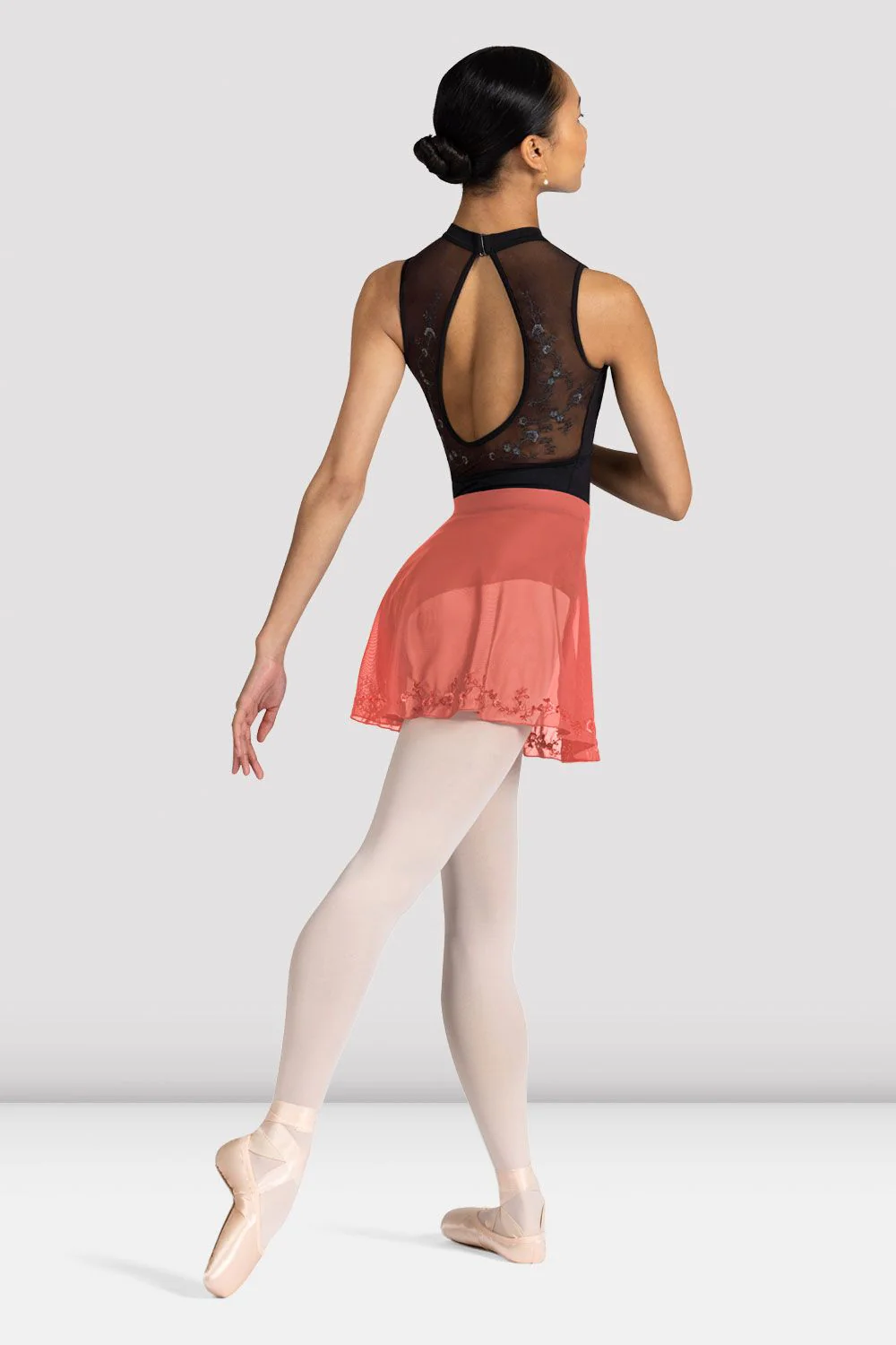 Ladies Hana Floral Mesh Skirt - Image 2