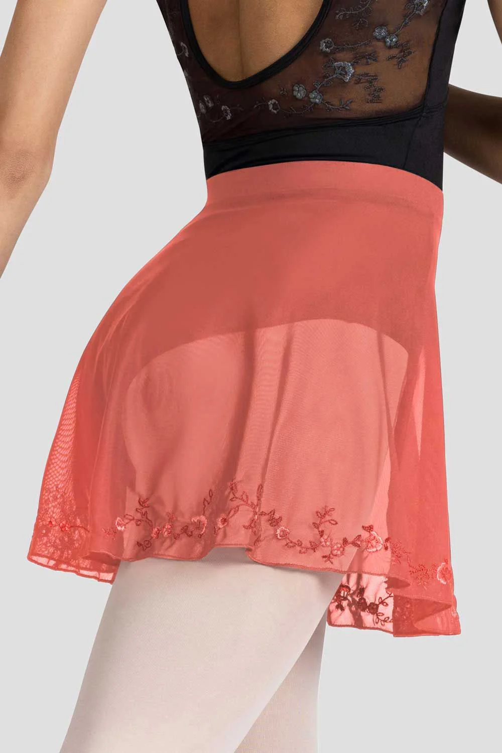 Ladies Hana Floral Mesh Skirt - Image 3