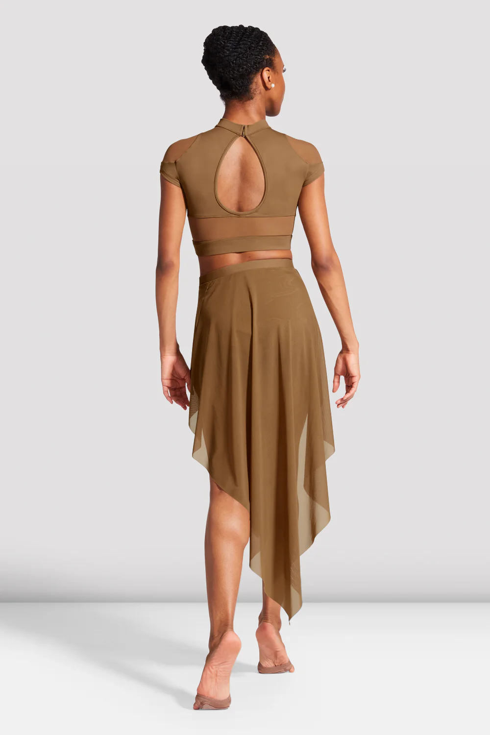 Ladies Hanae Cap Sleeve Crop Top - Image 2