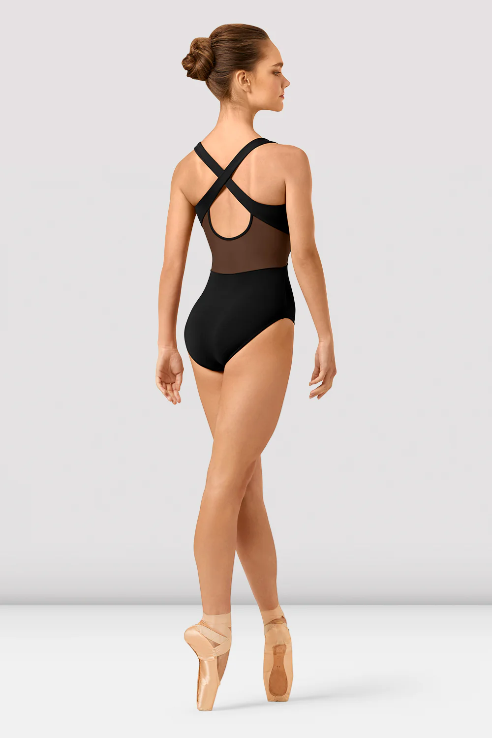 Ladies Hanoko Mirage Print Cross Back Leotard - Image 2