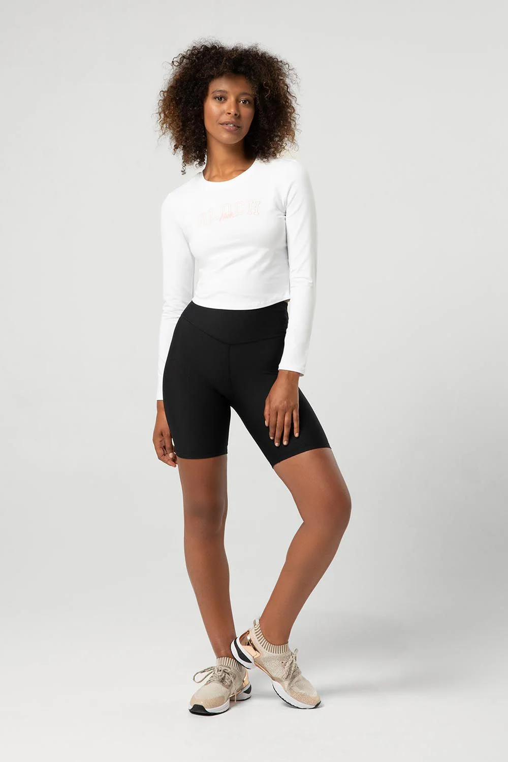 Ladies Heritage Bloch Print Fitted Long Sleeve Tee