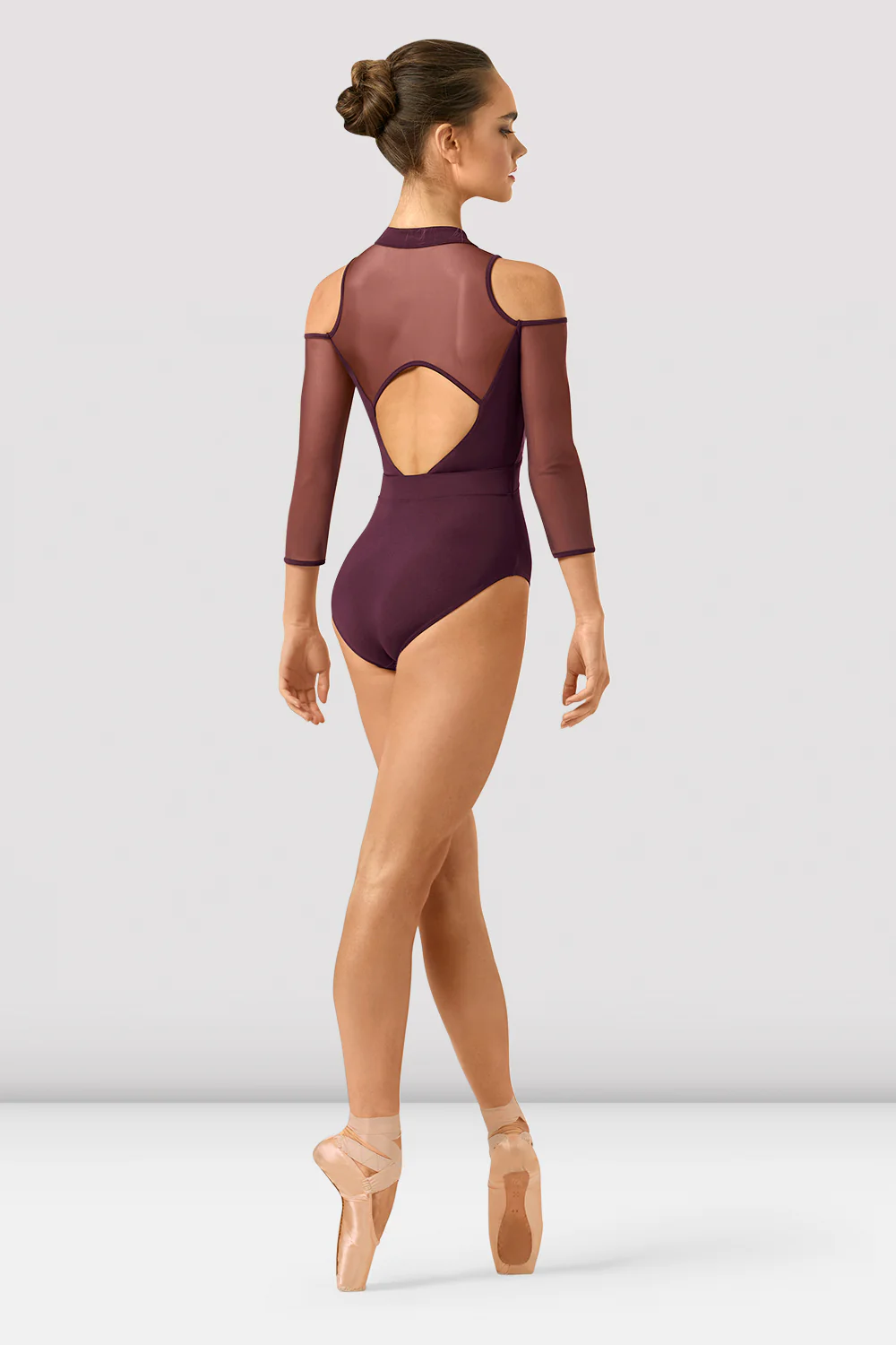 Ladies Indiana Mirage Print 3/4 Sleeve Leotard - Image 2