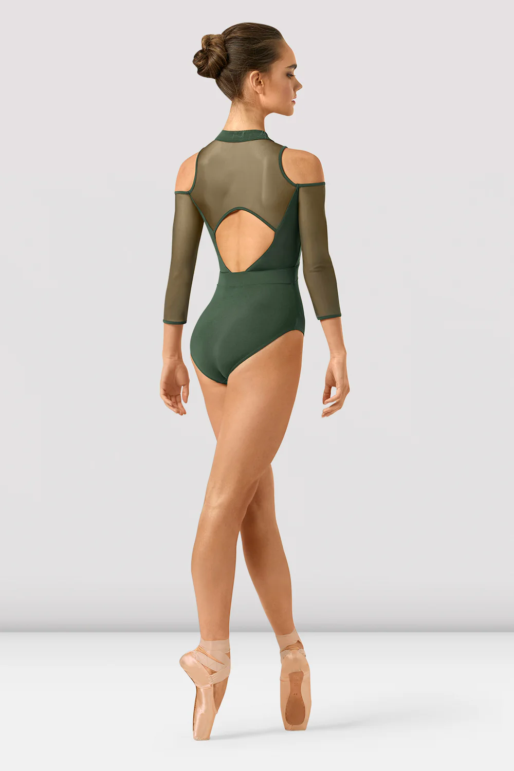 Ladies Indiana Mirage Print 3/4 Sleeve Leotard - Image 2