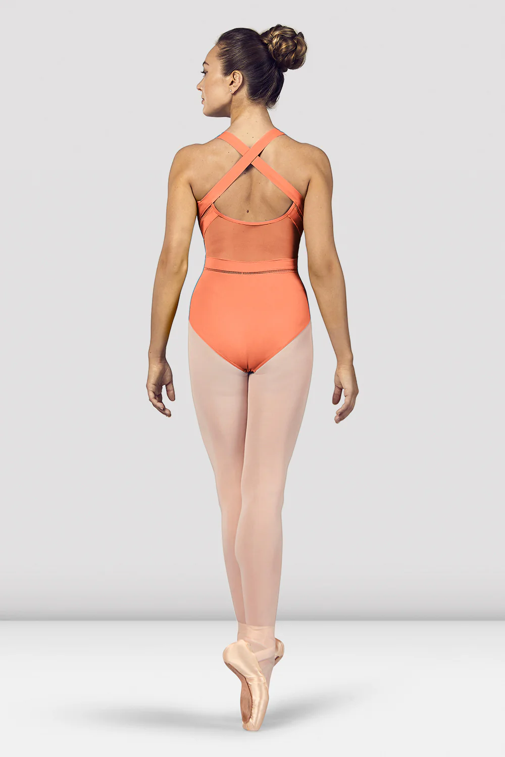 Ladies Marion Scoop Neckline Cross Back Tank Leotard - Image 2
