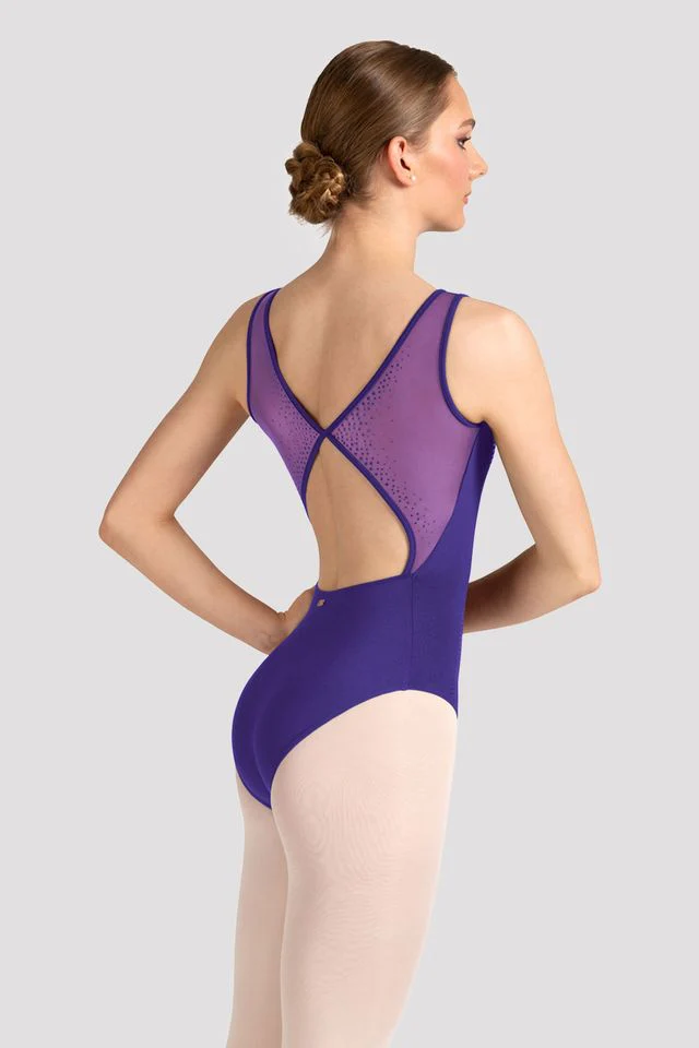 Ladies Mirella Celeste Boat Neck Printed Leotard - Image 3