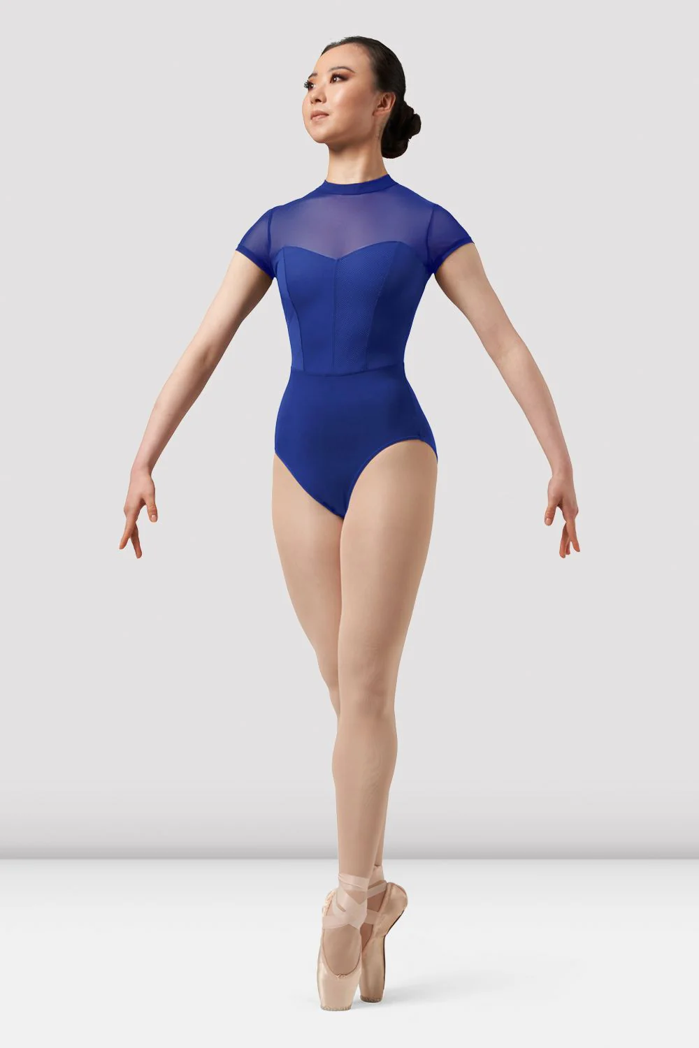 Ladies Mirella Chevron Cap Sleeve Leotard