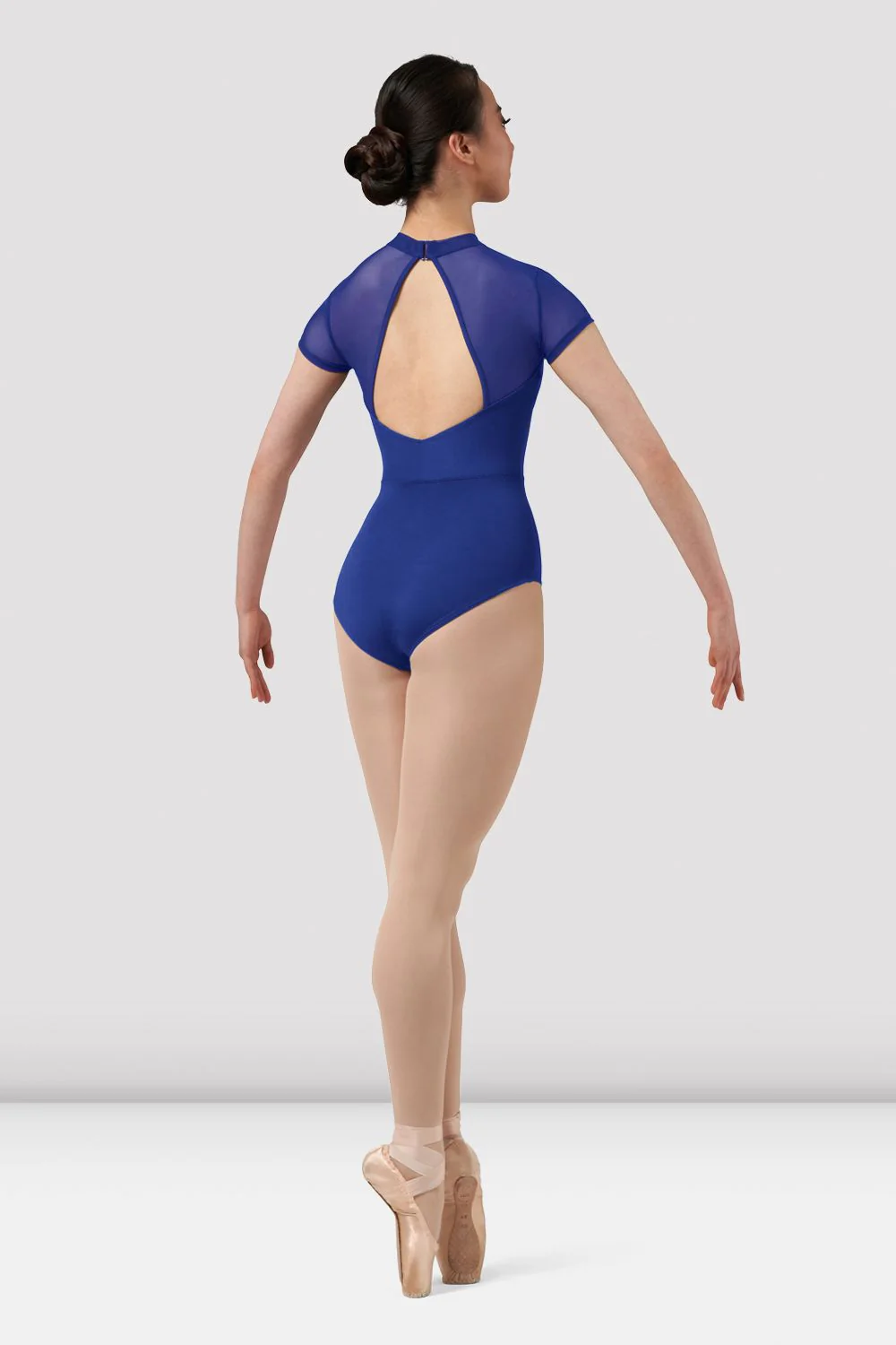 Ladies Mirella Chevron Cap Sleeve Leotard - Image 2