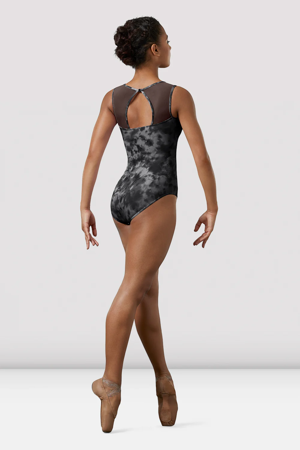 Ladies Mirella Watercolor High Neck Leotard - Image 2