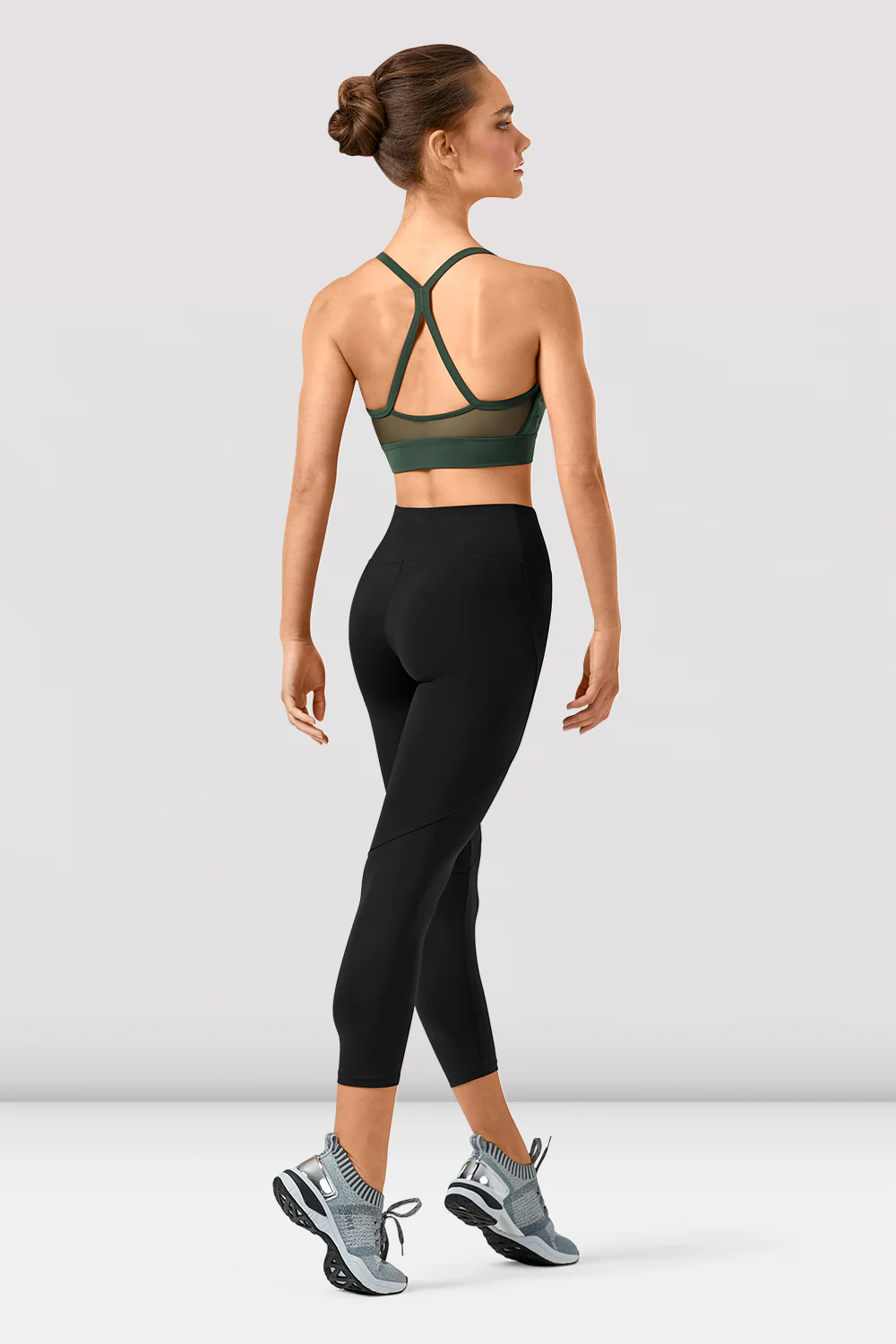 Ladies Polina Mirage Print Mesh Crop Top - Image 2