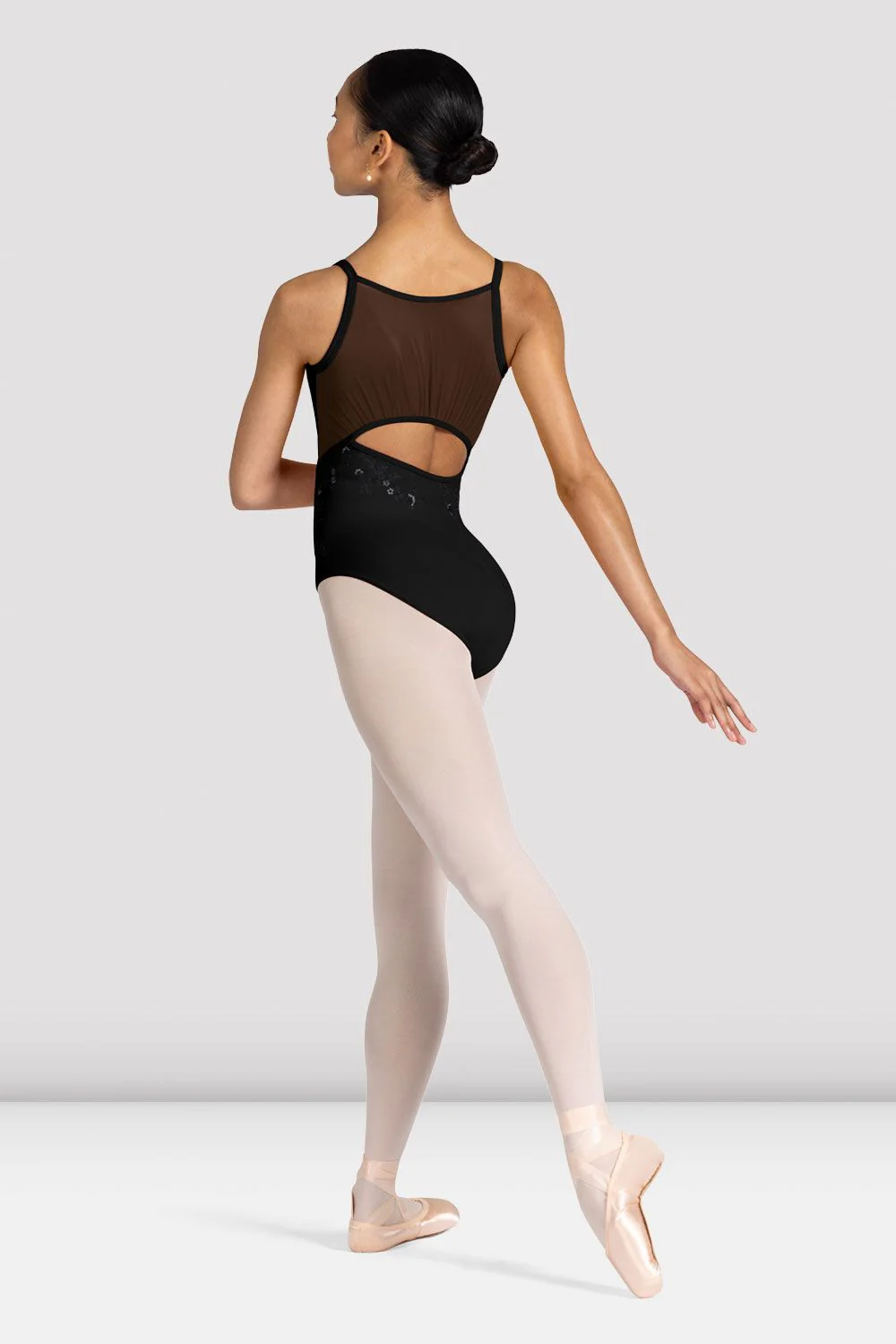 Ladies Zinnia Floral Scoop Neck Leotard - Image 2