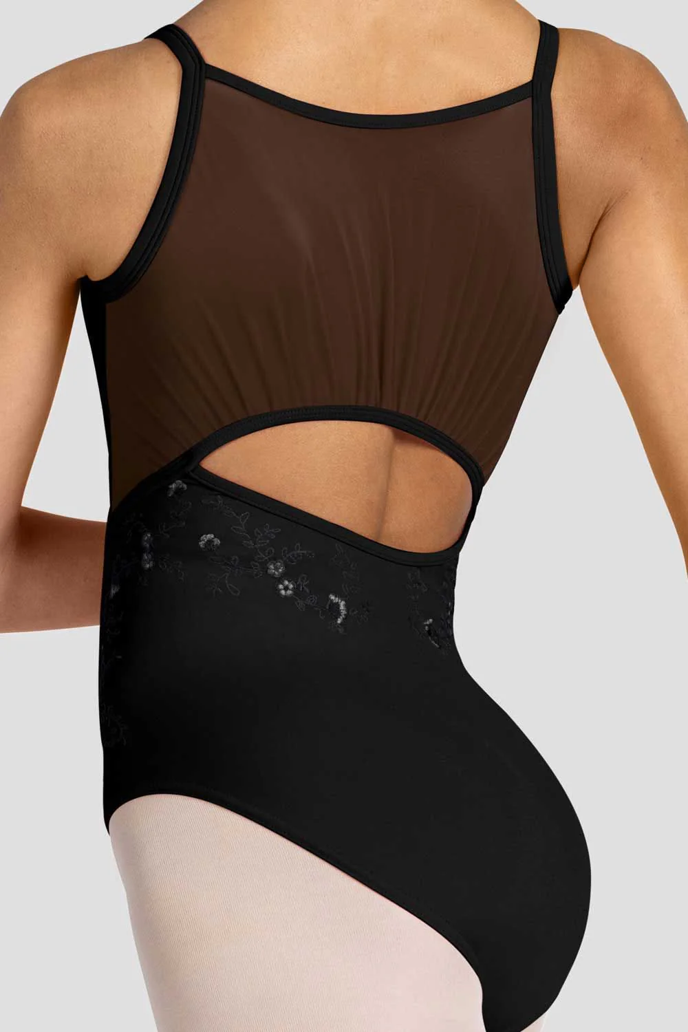 Ladies Zinnia Floral Scoop Neck Leotard - Image 3